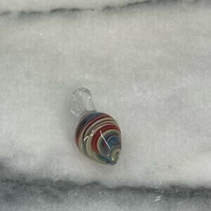 Art glass tear drop pendant